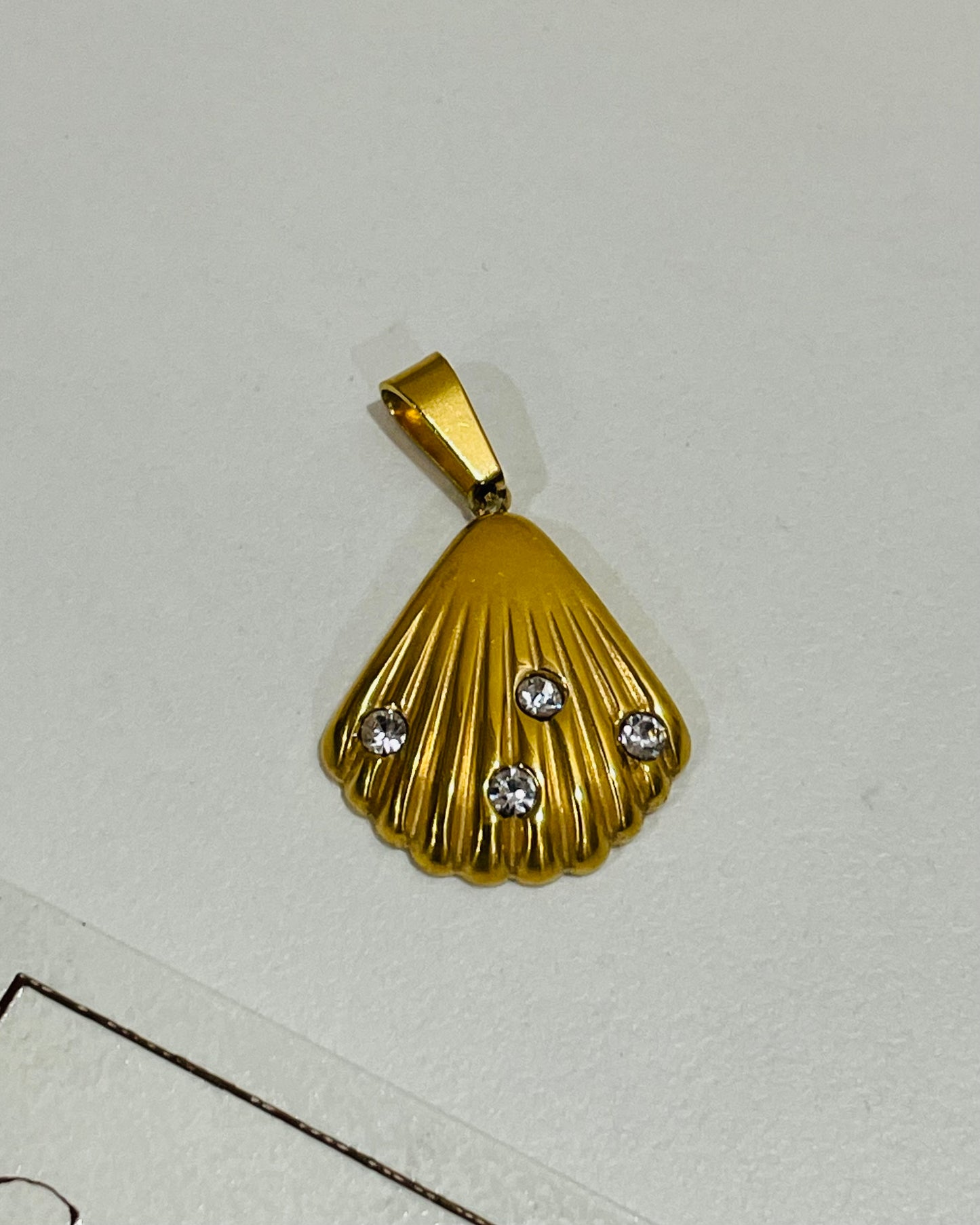 Studded shell Charm