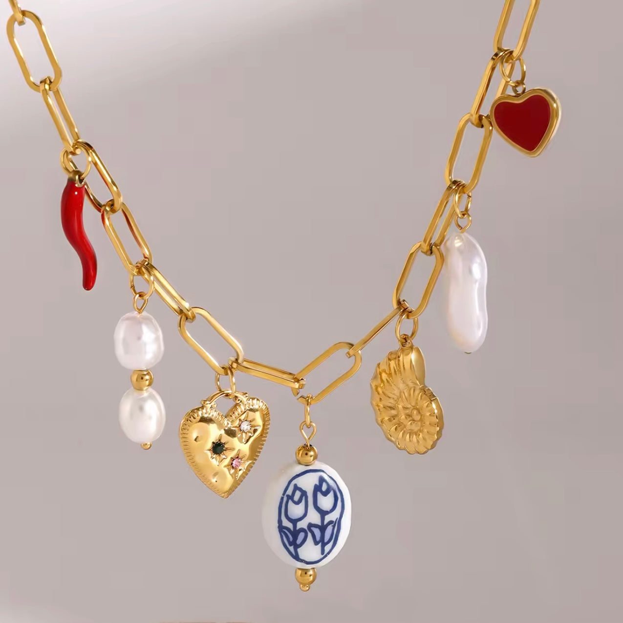Zyra Charm Necklace