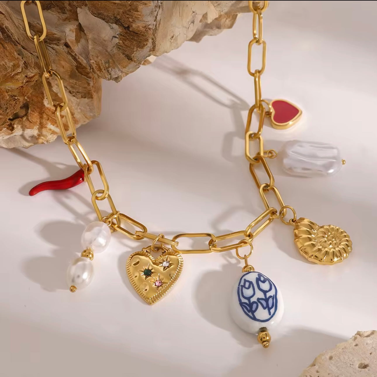 Zyra Charm Necklace